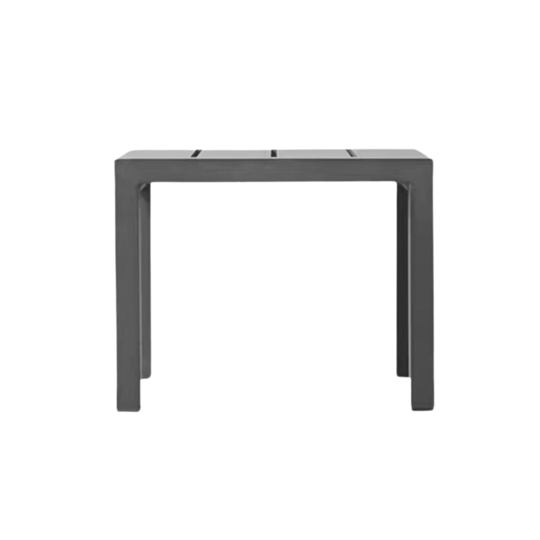 Mesa Square Coffee Aluminio Negra